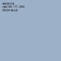 #9CB1C8 - Rock Blue Color Image